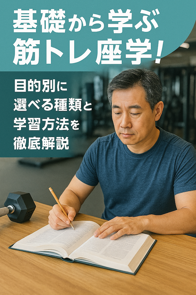基礎から学ぶ筋トレ座学！目的別に選べる種類と学習方法を徹底解説